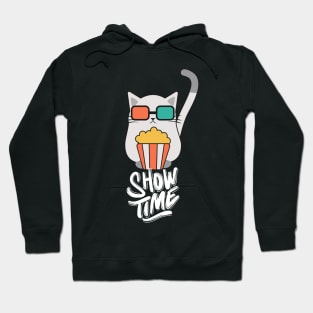 Cat Watching A Movie Hoodie